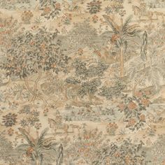 G P & J Baker Ramayana Woodsmoke Wallpaper Indian Artwork, David Hicks, Toile Wallpaper, Gp&j Baker, Style Wallpaper, 4 Wallpaper, Small Lake, Botanical Wallpaper, Wallpaper Direct