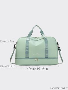 BagForLove - Womens Nylon Crossbody Bag - Sleek Travel Luggage for Modern Women Product Description Color Green Pattern Type Plain Material Polyamide Closure Type Zipper Style Sporty Strap Type Top Handle Bag Size Medium Composition 100% Polyamide Size Chart INCH CM Bag Length Strap Length Bag Width Bag Height Handle Height Size 19.3 inch 43.3 inch 9.8 inch 12.6 inch 7.9 inch one-size Bag Length Strap Length Bag Width Bag Height Handle Height Size 49 cm 110 cm 25 cm 32 cm 20 cm one-size Details Portable Solid Color Travel Shoulder Bag, Portable Shoulder Bag For Travel, Large Capacity Nylon Backpack Luggage, Casual Nylon Rectangular Duffle Bag, Casual Nylon Travel Bag With Zipper Closure, Casual Nylon Travel Bag For Weekend Trips, Portable Travel Bag, Trendy Nylon Travel Bag With Large Capacity, Trendy Large Capacity Nylon Travel Bag