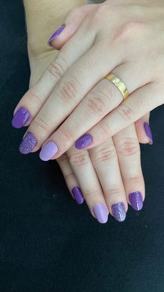 Nails Roxo, Brush Embroidery, Subtle Nails, Baby Nails, Nails Only, Sparkly Nails, Cute Nail Designs, Purple Nails