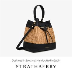 Our best-selling osette is reimagined in a larger silhouette, for those who need a little more room. A modern take on the classic bucket bag, the soft structure is handcrafted in spain and features an elegant drawstring closure, complete with our signature music bar. This versatile, midi silhouette encourages everyday use and can be carried in hand by the leather top-handle, or styled as a crossbody bag with the detachable leather strap. Elevate your style with the natural texture of raffia, seamlessly married with luxurious leather in chic black. A fresh interpretation of our much loved osette midi brimming with relaxed summertime allure. Additional strap styles can be purchased for this bag here. Music Bar, Woven Raffia, Natural Texture, Leather Top, Handbag Accessories, Bucket Bag, Leather Straps, Jewelry Gifts, Crossbody Bag