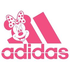 the adidas logo with minnie mouse on it