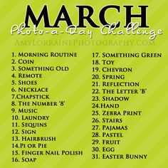 the march photo - art challenge is here to help you get ready for your upcoming project