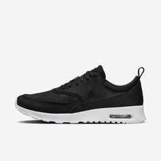 The Nike Air Max Thea is equipped with lightweight cushioning and a sleek, low-cut profile for lasting comfort and understated style. Pe Outfits, Nike Air Presto Woman, Nike Air Max Black, Nike Gym Shoes, Red Nike Shoes, Black Nike Air Max, Nike Air Max 2016, Casual Shoes Outfit, Understated Style