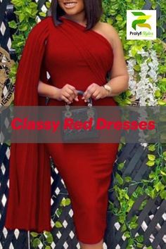 Elegant Red Dresses, Christmas Party Dress Classy, Cocktail Christmas Party, Red Outfits For Women, Work Party Dress