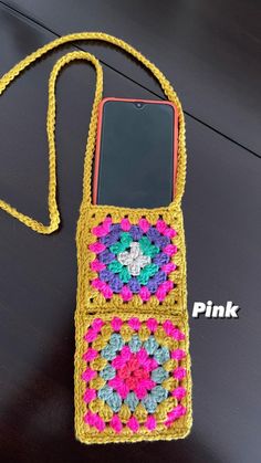 Colorful Granny Square Crossbody Phone Bag Handmade Crochet Phone Pouch Stylish Crochet Phone Bag Handcrafted Granny Square Phone Bag - Etsy Crochet Mobile Phone Pouch Bag As Gift, Handmade Rectangular Shoulder Bag, Multicolor Square Phone Bag For Everyday Use, Handmade Square Phone Bag For Daily Use, Handmade Multicolor Phone Bag For Gift, Handmade Yellow Crochet Pouch Bag, Handmade Rectangular Crafts For Everyday Use, Yellow Crochet Rectangular Shoulder Bag, Yellow Granny Square Crochet Bag