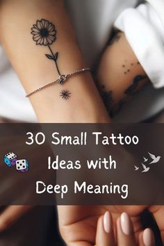 small tattoo ideas with deep meaning on wrist and arm for girls, women or men