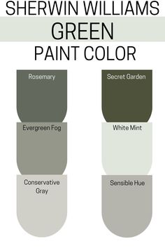 the color scheme for sheryln williams's green paintcolor