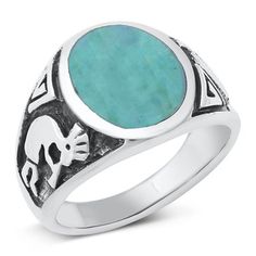 CHOOSE YOUR COLOR Simulated Turquoise Kokopelli Ring .925 Sterling Silver Band Blue Cubic Zirconia Female Size 13 All our silver jewelry is crafted from .925 silver also commonly referred to as sterling silver. Sterling silver is the standard for beautiful high-quality silver jewelry and can not be replicated by lower priced silver plated jewelry. It is 92.5% pure silver, mixed with alloys to add strength and durability to stand the test of time. We promise superior service which includes fast s Hawaiian Heirloom Jewelry, Silver Plated Jewelry, Genuine Turquoise, Sterling Silver Bands, Pure Silver, Silver Band, Solid 925 Sterling Silver, Turquoise Ring, Women Rings