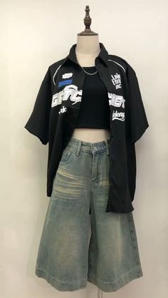 Kpop Oversized Outfit, Outfit Ideas Acubi, Streamer Outfits, Streetwear Fashion Asian, 00s Mode, Street Style Outfits Casual, Outfit Inspo Casual, Neue Outfits, Tomboy Outfits