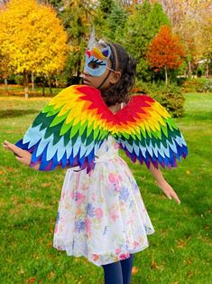 Magical Rainbow Unicorn Wings and Mask Accessory Set for Kids - Etsy Super Hero Capes For Kids, Birthday Party Princess, Unicorn Wings, Unicorn Mask, Magical Rainbow, Princess Dress Up, Photoshoot Props, Fairy Parties, Unicorn Gifts