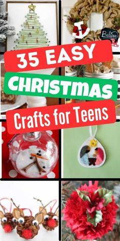 25 easy christmas crafts for teens to make