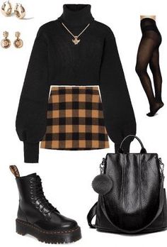 Casual Work Outfits Grunge, Crystal Core Aesthetic Outfit, Casual School Teacher Outfits, Fall Acedamia Outfits, Dark Wardrobe Aesthetic, Outfits For Shopping Day Winter, Fall Fits Aesthetic Grunge, Punk Cottagecore Aesthetic, Cute Fall Outfits Plus Size Shein