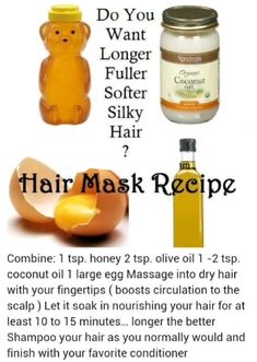 Soft Silky Hair, Hair Mask Recipe, Diy Coconut Oil, 2018 Hair, Hair Growth Secrets, Diy Haircut, Face Shape Hairstyles, Hair Diy