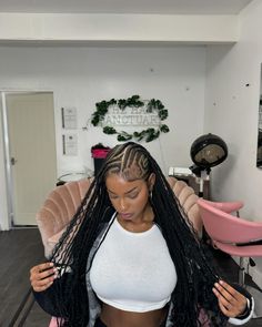 Instagram Cornrows Braids For Black Women, Natural Braided Hairstyles, Faux Locs Hairstyles, Braided Cornrow Hairstyles, Cute Box Braids Hairstyles