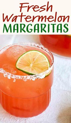 this fresh watermelon margarita is the perfect summer drink