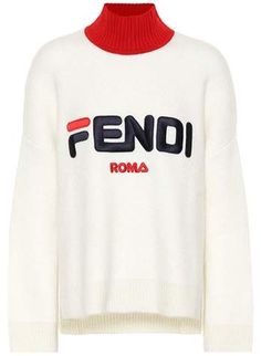 Fendi Wool and cashmere sweater Fendi Sweater, Fendi Eyewear, Classic Sportswear, Eyewear Shop, Eyewear Womens, Online Shopping For Women, Stage Outfits, Cashmere Sweater, White Sweaters