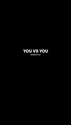 the words you vs you are written in black on a dark background with white lettering