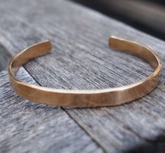 Simple Bronze Bracelet, 8th or 19th Anniversary Gift 8 Year Anniversary Gift, 19th Anniversary Gifts, 19th Anniversary, Traditional Anniversary Gifts, Bronze Bracelets, 8th Anniversary, Bronze Jewelry, Mens Anniversary Gifts, Year Anniversary Gifts