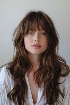 Wispy bangs and long layers are our new hair obsessions for 2024! These 49 cuts showcase the chic combo that takes hair from blah to beautiful. 👆 Click for more ideas！ Wispy Bangs Wavy Hair, Bangs And Long Layers, Layered Hair With Curtain Bangs, Long Layered Hair With Bangs, Bangs Wavy Hair, Hair With Curtain Bangs, Layered Hair With Bangs, Hair With Bangs, Hair Appointment