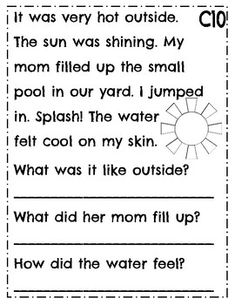 a printable worksheet for reading and writing about the sun with pictures on it