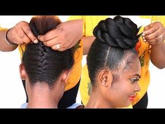 Inverted Braid, Braided Updos, Braided Hairdo, Beautiful Black Hair, Natural Hairstyle, Braid Hairstyle, Bridal Hairstyle, Natural Hair Styles Easy, Braided Hairstyles Easy