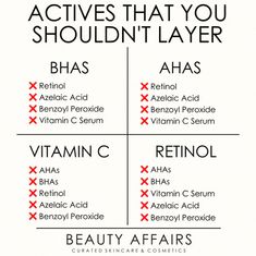 When it comes to skincare, there are some ingredients that stick out above the rest that we call actives. We’re talking about ingredients that are scientifically proven to change your skin, whether that’s a track record of smoothing away wrinkles or clearing acne.  These are the real heavy hitters that you want in your Beauty Affairs, Cosmetic Science, Skin Actives, Esthetics School, Aesthetics Business, Haut Routine, Skin Facts, Skin Advice, Skin Care Routine Order