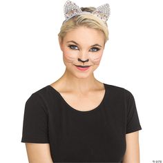 Dress up your cat or kitten costume with these new sparkly cat ear sets! ears with sparkly jewels inside the ears. One size fits most adults. Cheap Cat Ears Costume Accessories For Party, Cheap Party Costume Accessories With Ears, Cheap Hypoallergenic Cat Ears Jewelry, Cheap Cat Ears Jewelry For Women, Cheap Hypoallergenic Cat Ears Earrings, Kitten Costume, Kitten Costumes, Ladies Fancy Dress, Cat Ears Headband