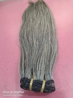 Buy Natural Grey Straight Hair Bundles 100% Human Hair Weave Extension For Women 50% Black & 50% Grey Quality 1 100% Natural Remy hair, single young Donor 2. Soft, clean, healthy hair end, no lice or knit 3 no shedding, Double weft 4.No tangling, quality virgin hair 5. Can iron and dye, bleach 6. Can keep the texture after washing and keep for 2 years 7. Grade  - 12A Grade, There is no authorized standard for the Grade, Hair suppliers give Grades by themself. You can not compare the Grades betwe Color Gray Hair Naturally, Grey Straight Hair, Grey Hair Young, Grey Hair Extensions, Straight Hair Bundles, Natural Gray Hair, Hair Weave, Natural Hair Color, Grey Hair