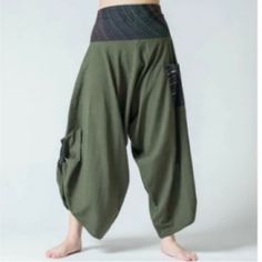 These Pants Are Amazingly Comfortable And Completely Non-Restrictive And Are A Must Have In Any Festival Wardrobe! They Are 100% Cotton And Fair Trade, And Look Great On Men Or Women. Also Available In Black Or Purple. One Size Fits Most S-Xl Measurements: Inseam: 25” Total Length: 38” Rise: 19” Waist (Unstretched): Approx 14” ; Fits 28”-36” Hips: Fits Up To 46” Funky, Boho, Festival, Harem Pants, Fire Spinning, Flow Arts, Performance Pants, Unisex, New With Tag, Nwt Casual Harem Bottoms With Pockets, Casual Harem Pants, Spring Harem Parachute Pants With Pockets, Casual Harem Bottoms With Side Pockets, High-waisted Harem Pants With Pockets For Yoga, Casual Harem Yoga Pants With Pockets, Baggy High Waist Bottoms For Yoga, High Waist Baggy Bottoms For Yoga, Casual Yoga Harem Pants With Pockets