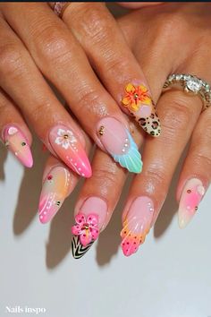 #nails #nailart #summernails #birthday #vacation #beachvacation #naildesign #almond #blackwomensfashion #darkskinnails #nailartideas Beach Nails Vacation, Nails For Birthday, Cute Almond Nails, French Tip Gel Nails, Nails Vacation, Vacation 2023, Birthday Vacation, How To Grow Nails