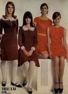 Glamour October 1965. Corduroy Costume, 1961 Fashion, 1960's Fashion