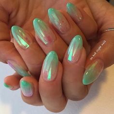 Mermaid Nails, Nails Polish, Manicure Y Pedicure