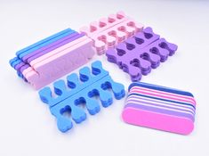 PRICES MAY VARY. 12 Pairs of Soft Two Tone Foam Toe Separator with 9 Assorted color Mini Nail Buffering Filers.Please be mind the color will be sent randomly. Made of Soft Foam for Comfort and Flexibility, Great for your Home and Art Salons Great Toe and Nail Separator Cushions for Nail Polish, Pedicure, Manicure 9pcs Assorted color Mini nail buffering files are great for all filing needs removes ridges and stains on your nail surface File Size: 9*2*0.4CM - Double Sided Washable & Disinfectable Toe Spacers, Pedicure Manicure, Pedicure Kit, Nail Buffer, Spa Party, Nail Polish Sets, Free Items, Manicure And Pedicure, You Nailed It