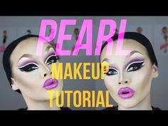 Drag Queen Makeup Tutorial, Drag Makeup Tutorial, Gothic Eye Makeup, Wig Styling Tutorial, Exotic Makeup, Jelly Flower, Drag Makeup