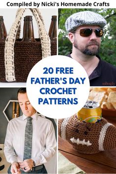 crochet patterns for father's day and fathers day gifts to make him happy