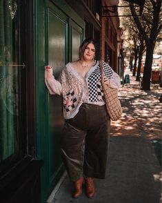 Pilcro Mash-Up Cardigan Sweater curated on LTK Plus Size Fall Fashion 2022, Dark Feminine Fashion, Eclectic Outfits, Fall Fashion 2022, Body Positive Fashion, Glass Ceilings, Inspirational Stories