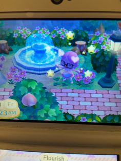 a close up of a nintendo wii game on a device with an animal crossing the screen