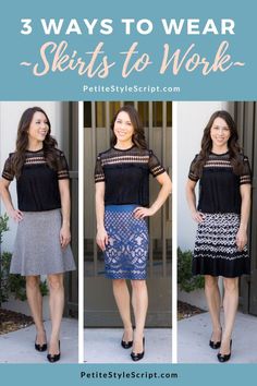 3 Ways to Wear Skirts to Work for Petite Women. Ann Taylor Skirt. Nic and Zoe Skirt. Theory skirt. Best no-show socks for women. What socks to wear with Tieks ballet flats. What socks to wear with Rothy's shoes. Outfit Ideas for Pharmacists and Doctors. Dr. Jessica Louie simplifying wardrobes. The Burnout Doctor Podcast. How to cultivate joy at work with confidence. PetiteStyleScript. Best petite blogger. All Year Capsule Wardrobe, Year Capsule Wardrobe, Fall Fashion Teacher, Muted Autumn, Classic Skirts, Lace Pencil Skirt, Minimalist Capsule Wardrobe