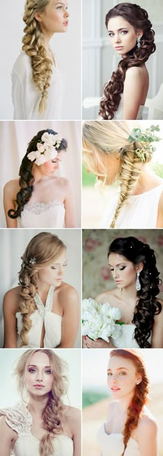 20 Swoonworthy Long Bridal Hairstyles-Sideswift Side Braid Tutorial, Hairstyle Bridesmaid, Side Swept Braid, Long Bridal Hair, Side Hairstyles, Trendy Wedding Hairstyles, Side Braid, Bridal Hair And Makeup