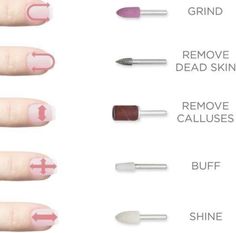 Acrylic Nail Drill, Nails File, Manicure Tutorials, Diy Pedicure, Pedicure At Home