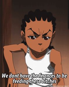 Basically Boondocks Comic, Riley Boondocks, Boondocks Quotes, The Boondocks Cartoon, Twin Dragons, Boondocks Drawings, All Spiderman, Black Heroes, Dope Cartoons