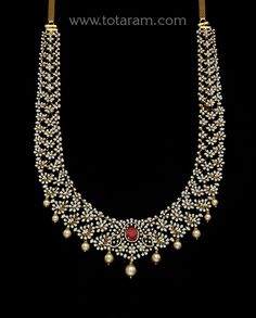 18 karat gold 'detachable / 4 in 1' diamond long necklace with color stones & culture pearls
      it can also be used as a short necklace
  length of the short necklace without back chain : 7.00 inches
  this product has a detachable pendant which can be used as a separate pendant with most chains.
  this product has inter changeable stones in the necklace and pendant.
   length of the pendant : 2.95 inches
  width of the pendant : 2.25 inches

  

introducing our exquisite 18 karat gold 'detac Traditional Diamond Necklace With Single Cut Diamonds For Celebration, Diamond Necklace For Reception And Festivals, Diamond Necklace For Receptions And Festivals, Traditional Necklaces With Diamond Accents For Reception, Festival Diamond Necklace For Receptions, Festival Reception Diamond Necklace, Traditional Diamond Necklace With Single Cut Diamonds For Reception, Traditional Single Cut Diamond Necklace For Reception, Festive Temple Jewelry Style Diamond Necklace