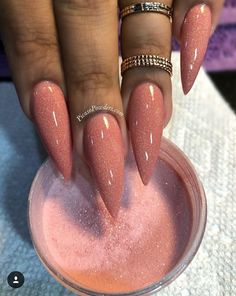 ❀°melisaIX°❀ Acrylic Nails Natural, Occasion Nails, Nails 2018, Stiletto Nail Art, Pedicure Manicure, Stiletto Nails Designs, Her Nails, Design Nails, Designs Nail