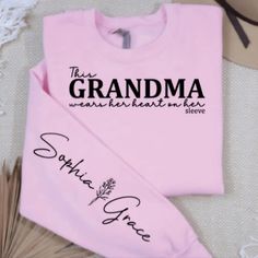 Beautiful Grandma Sweatshirt Made From Gildan Unisex Sweatshirt. Trendy Mother's Day Gift. Softball Sweatshirt, Big Hoodies, Grandma Sweatshirt, Cleanse Diet, Sweatshirt Trendy, Mom Hoodies, Personalized Grandma, Body Cleanse, Dog Sweatshirt