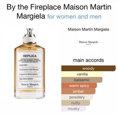 By the Fireplace - Maison Margiela Fragrantica profile. Insane. Perfume Collection Fragrance, By The Fireplace, Body Smells, Glass Spray Bottle, Perfume Scents, Vanilla Fragrance, Perfume Lover, The Fireplace