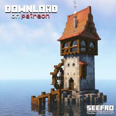 Minecraft Hill Side House, Minecraft Medieval Fisherman House, Minecraft Ship House, Minecraft Medieval Fishing Hut, Minecraft Water Mill House, Minecraft Lighthouse Tutorial, Minecraft Watermill House, Minecraft Lighthouse Medieval, Minecraft House On Stilts