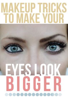 These ideas are easy to follow and will make a HUGE difference! Eyes Look Bigger, Small Eyes, Make Up Tutorials, Make Up Inspiration, Makijaż Smokey Eye, Makeup Tricks, Eye Make, Health And Beauty Tips, All Things Beauty