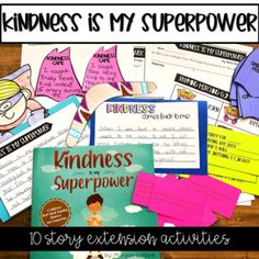 the book kindness is my super power and it's full of activities for kids