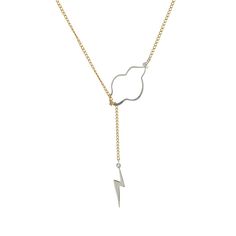 Weather the Storm Necklace - Silver Bolt – Peggy Li Creations Joan Watson, Cloud Necklace, Lariat Style Necklace, Lucy Liu, Oxidized Sterling Silver, Lightning Bolt, Style Necklace, Cool Gifts, Silver Necklaces