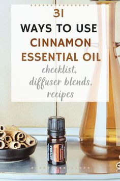 The top Benefits and Uses for Cinnamon Essential Oil.  Snag a checklist of 35 Ways to use Cinnamon Essential Oil plus Cinnamon diffuser Blends, Recipes, and more. Learn how to use Cinnamon and the benefits this oil gives.  Recipes that use cinnamon essential oil include tea, energy balls, and cinnamon apple chips. Cinnamon Essential oil is safe to consume and gives your immune system a boost.  doTERRA or Young Living. Uses For Cinnamon Bark Essential Oil, Cinnamon Diffuser Blends, Cinnamon Essential Oil Blends, Cinnamon Essential Oil Benefits, Cinnamon Oil Benefits, Uses For Cinnamon, Massage Oils Recipe, Fall Essential Oil Blends, Essential Oil Spray Recipes